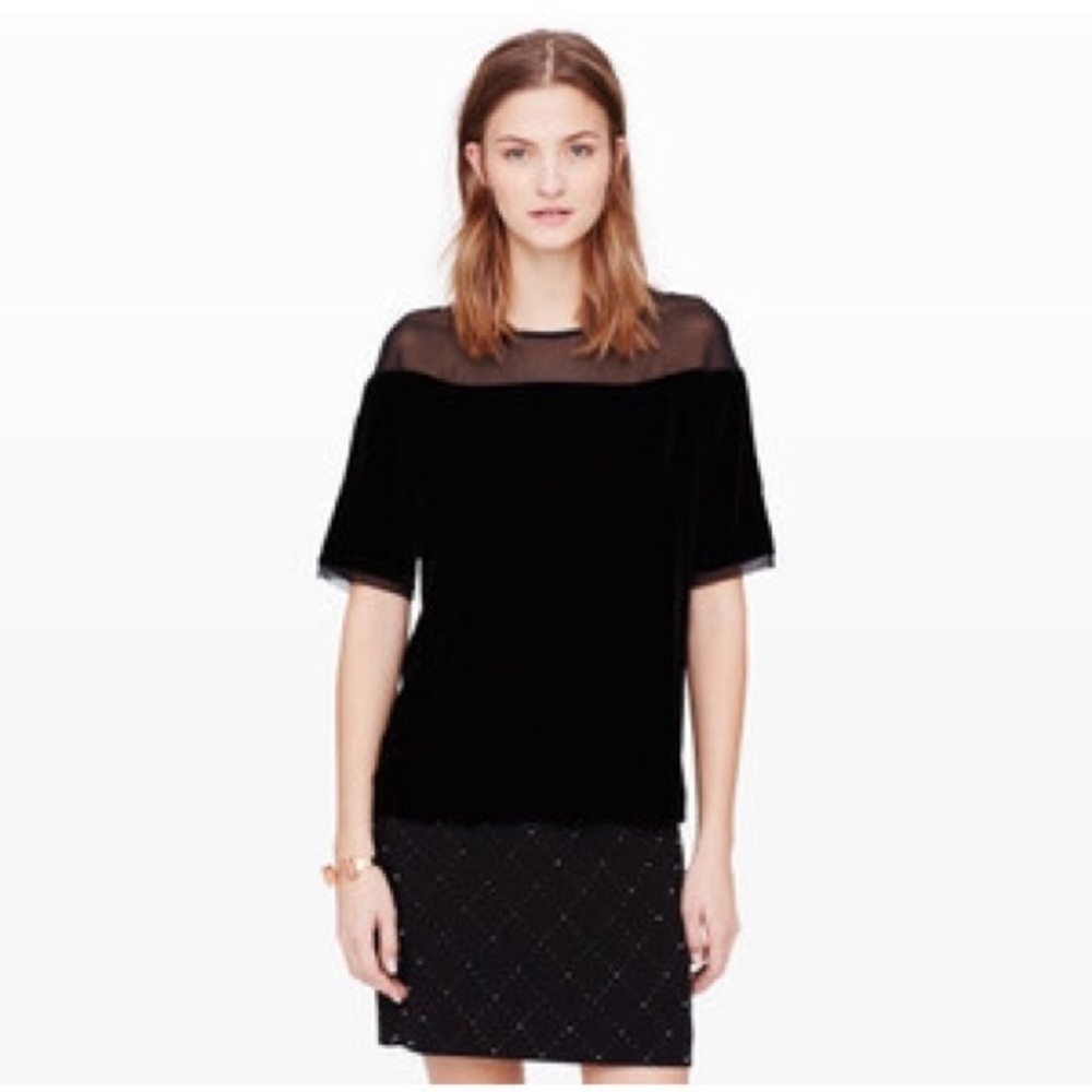 Club Monaco velvet top